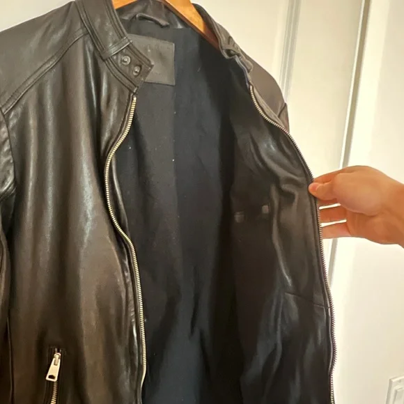 All Saints Black Leather Jacket